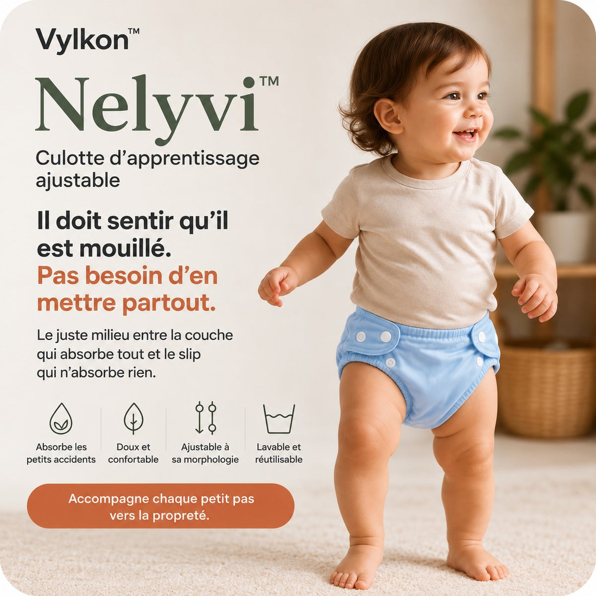 Nelyvi™ - Culotte d'apprentissage ajustable