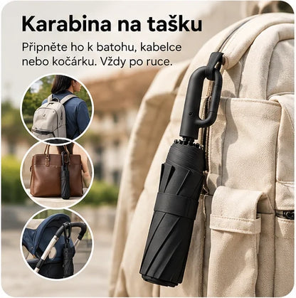 Vylkon™ - Automatický deštník s karabinou