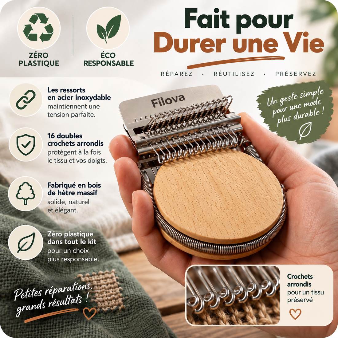 Filova : Le métier à repriser