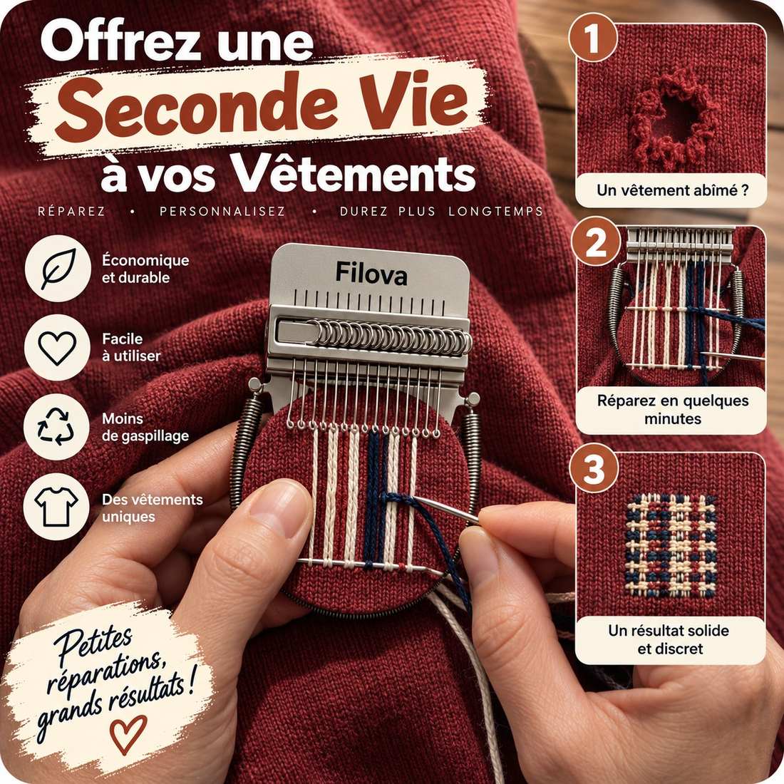 Filova : Le métier à repriser