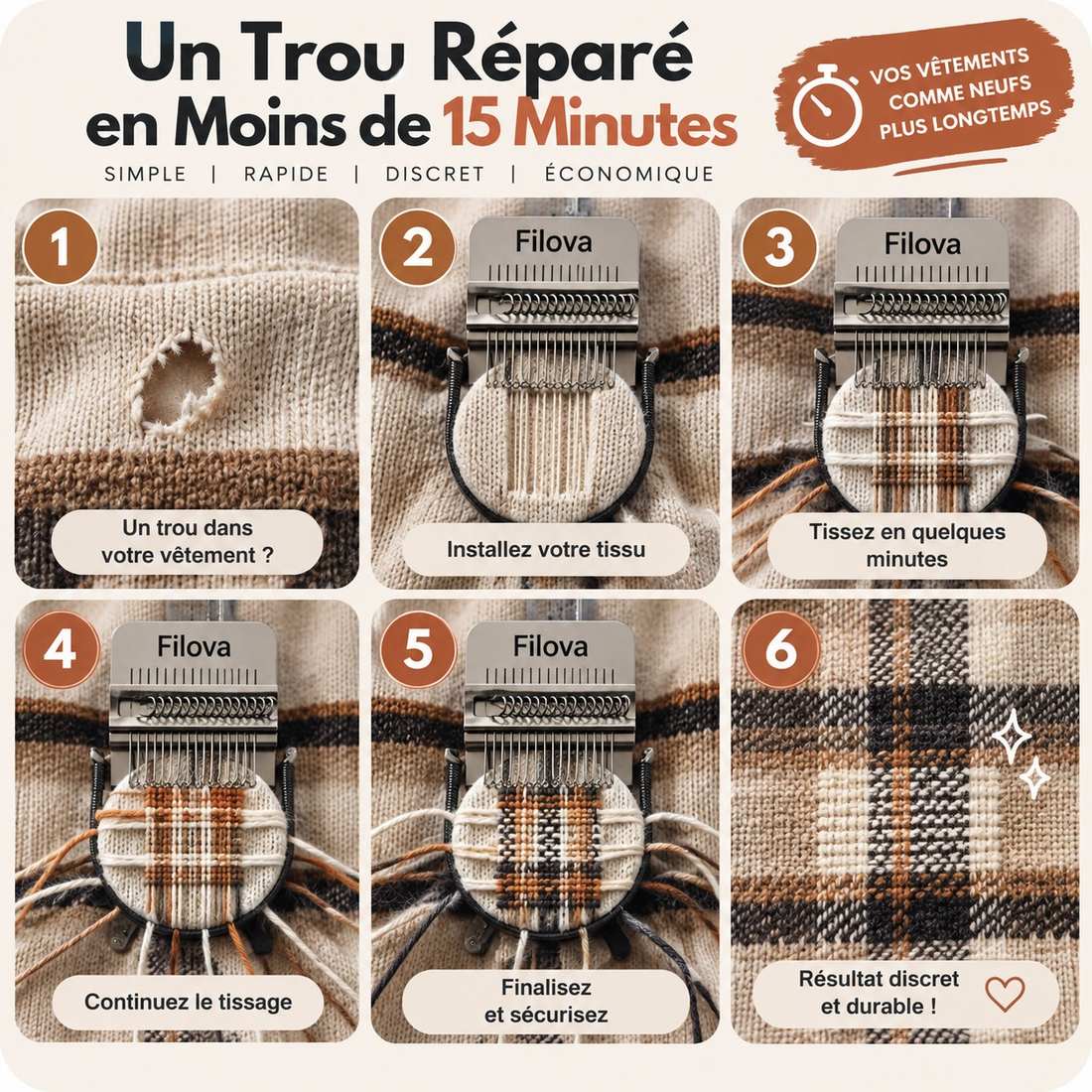 Filova : Le métier à repriser