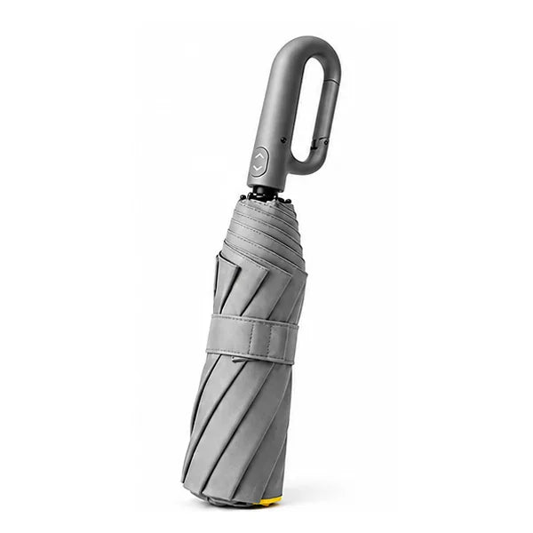Vylkon parapluie compact à mousqueton - Šedá