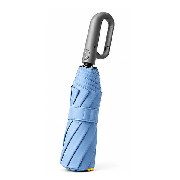 Vylkon parapluie compact à mousqueton - Světle modrá