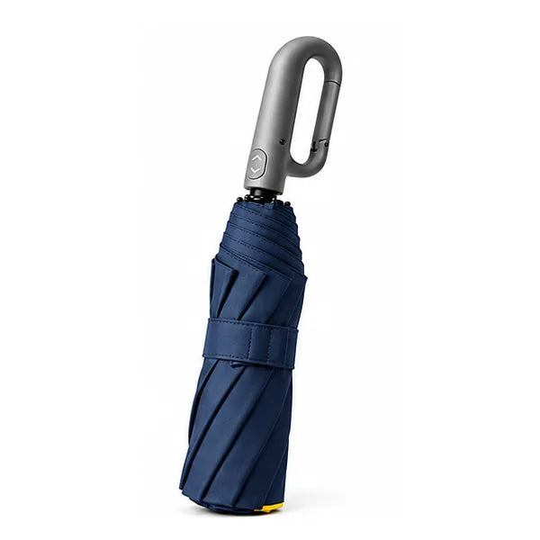 Vylkon parapluie compact à mousqueton - Tmavě modrá