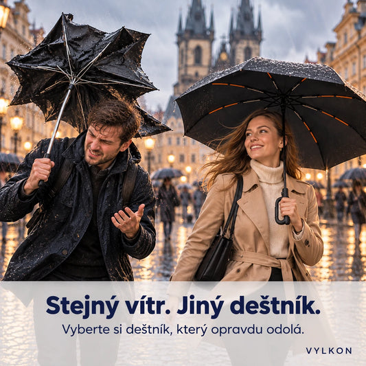 Vylkon™ - Automatický deštník s karabinou