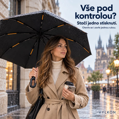 Vylkon™ - Automatický deštník s karabinou